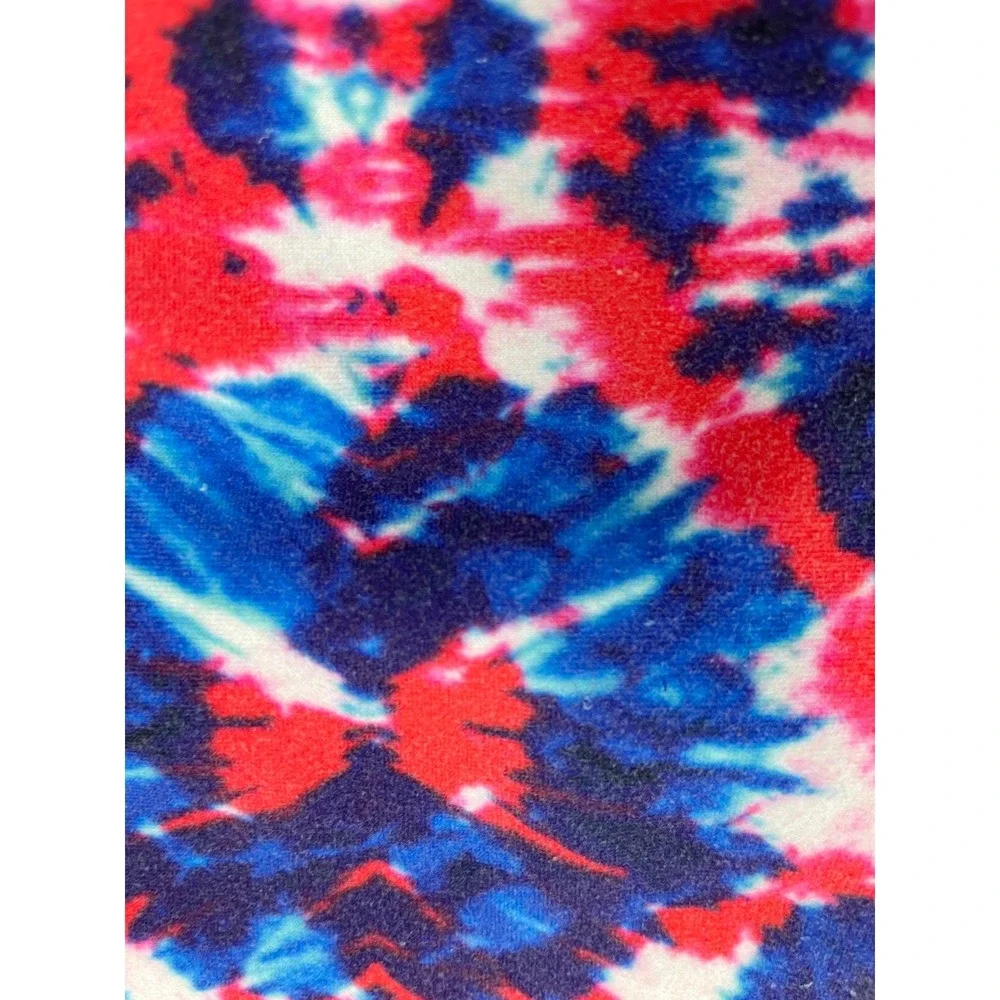 Plum Leotard CS Girl Small Blue Red Tie Dye Gymnastics Dance‎ Gymnasts Patriotic